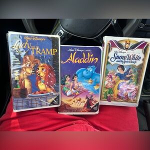 3 disney vhs clsssics